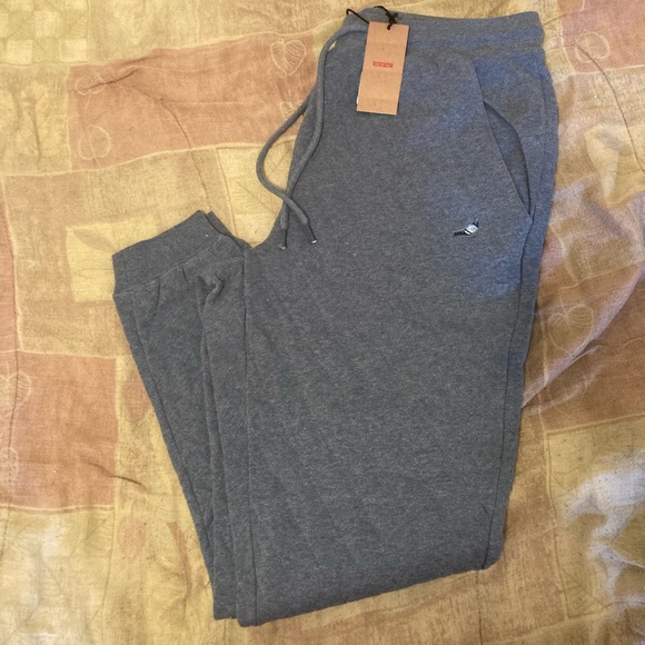 Staple Other - NWT Mens Staple Pigeon embroidered joggers size large slate blue - brand new